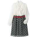 【SALE】 チェック柄ドッキングワンピース レディース - セシール