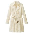 【SALE】 レーストレンチコート レディース - セシール