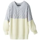 【SALE】 バイカラーニット レディース - セシール