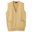 【SALE】 前開きニットベスト(抗菌・防臭・吸汗・速乾) レディース