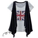 【SALE】 グラフィックT&ジレ レディース