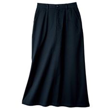 チノAラインスカート(微光沢・厚みと張りのある生地・大人女性の上質チノ・ストレッチ)