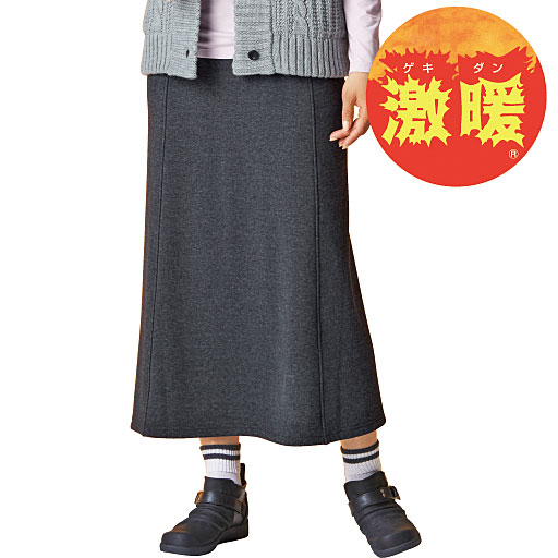 【レディース】 激暖プルオンスカート