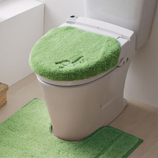 フカフカ抗菌防臭トイレ用品(単品販売)ふたカバー・トイレマット - セシール