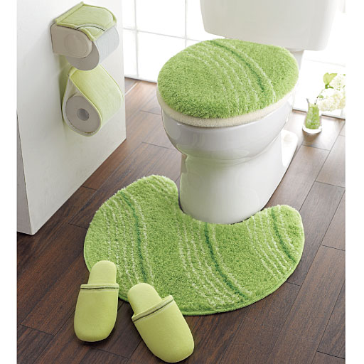 【SALE】 フカフカトイレ用品(単品販売)ふたカバー・トイレマット - セシール