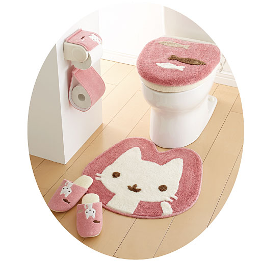 【SALE】 アニマルトイレ用品(単品販売)ふたカバー・トイレマット - セシール