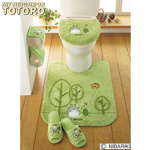 トトロトイレ小物(ペーパーホルダーカバー・スリッパ) - セシール