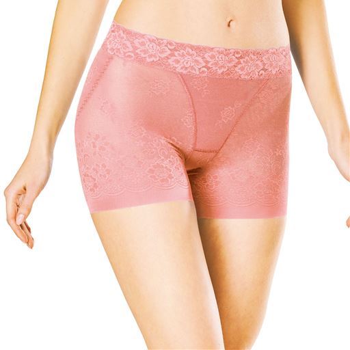 【レディース】 ひびきにくい、ムレにくいスタンダードガードル(涼ぴた)(ミディアムタイプ(股下約8cm))