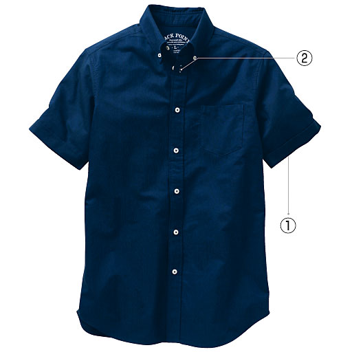 25%OFF【メンズ】 オックスフォードボタンダウンシャツ(半袖) - セシール
