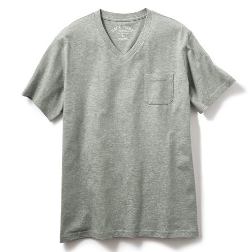 【メンズ】 綿100%VネックTシャツ(半袖)
