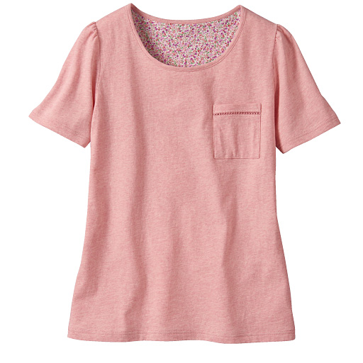【レディース大きいサイズ】 Tシャツ(ボタニカルダイ)