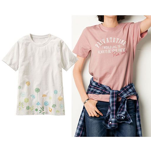 【レディース】 プリントTシャツ