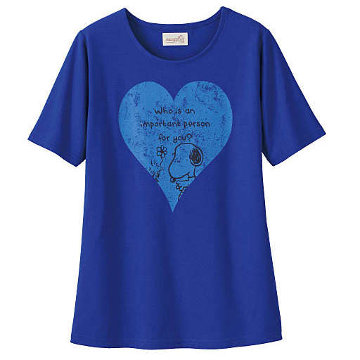 【レディース大きいサイズ】 Tシャツ(スヌーピー)