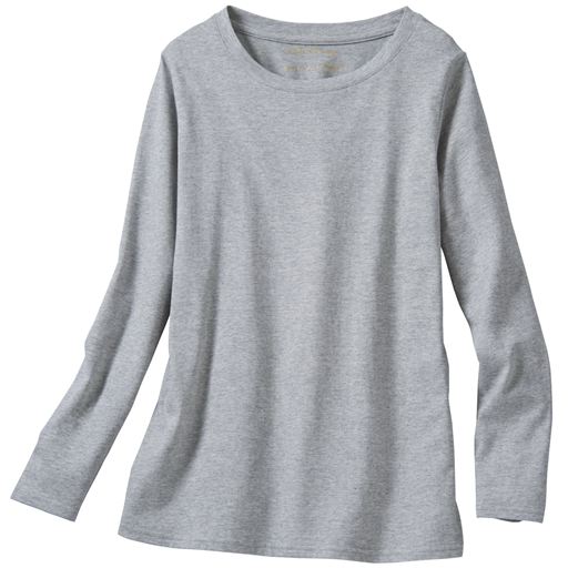 【レディース大きいサイズ】 シンプルTシャツ(長袖・綿100%・L-10L) - セシール