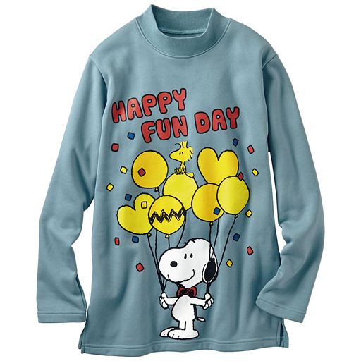 30%OFF【レディース】 あったか起毛のハイネックトレーナー(SNOOPY)