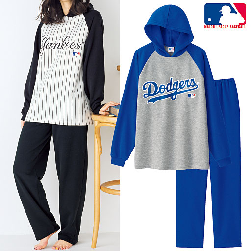 【ティーンズ】 パーカータイプパジャマ(MLB)(男女兼用)