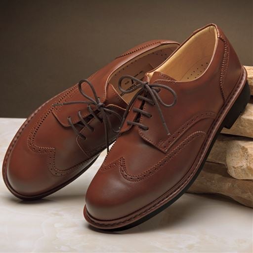 【メンズ】 ウィングチップシューズ(リネスカンテバレンティアーノ)日本製・本革のクォリティー靴をビジネスのパートナーに! - セシール