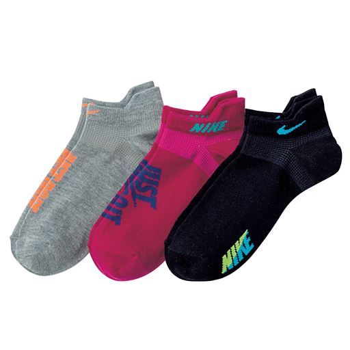 30%OFF【レディース】 NIKEブランドソックス・3足組 - セシール