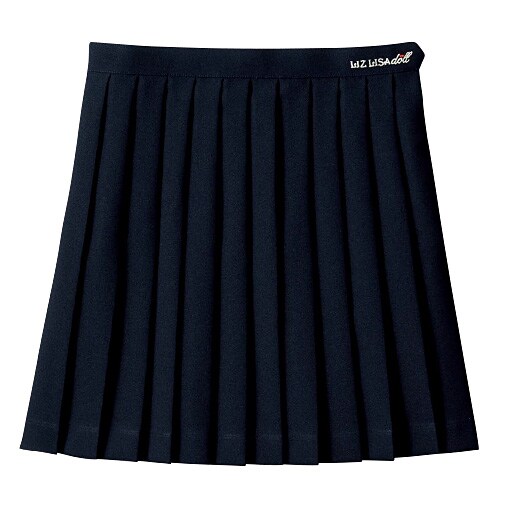 【レディース】 LIZ LISA doll 丈が選べる単色プリーツスカート(スクール・制服)