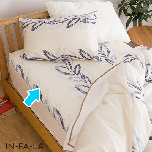 IN-FA-LA®北欧デザイン 高密度生地使用防ダニ敷布団カバー(GREN) - セシール