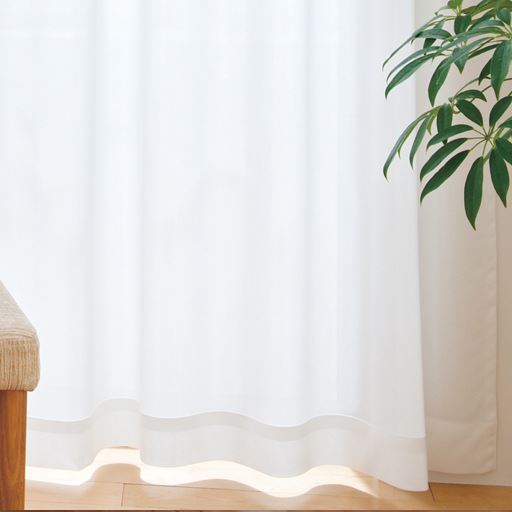 〔形状記憶付き〕部屋が明るくなる遮熱保温ミラーレースカーテン - セシール