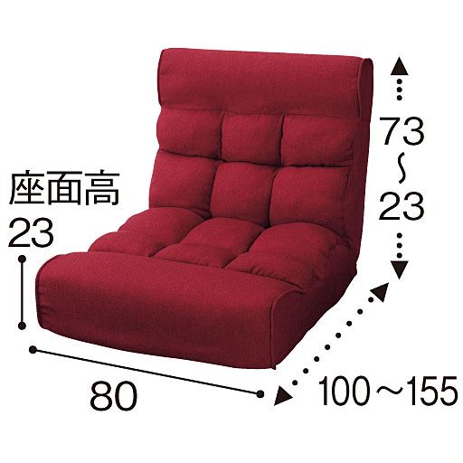 ソファのようなポケットコイル座椅子の小イメージ