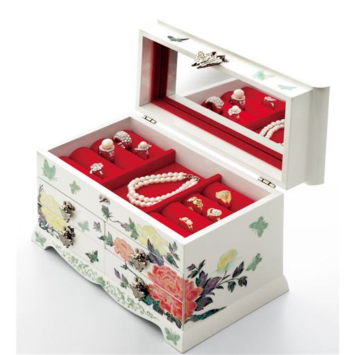 美しい螺鈿細工のジュエリーボックス - セシール