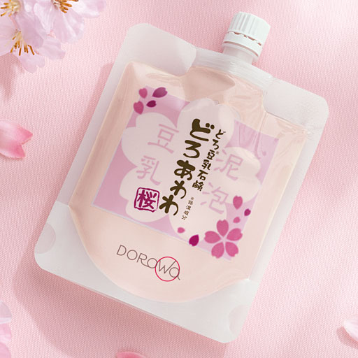 どろ豆乳石鹸 どろあわわ さくら