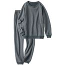 綿混あったか裏起毛のシンプルスウェット