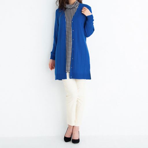 ロングニットカーディガン セシール Cecile