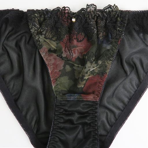 ネット限定 花柄刺繍ブラジャー ショーツセット セシール Cecile