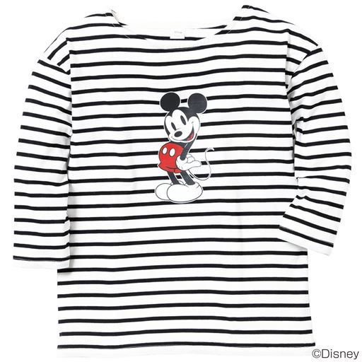 ボーダーtシャツ ディズニー セシール Cecile