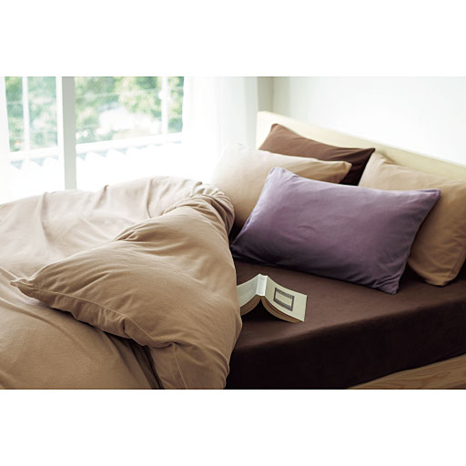 コーディネートイメージ(コーヒーブラウン)<br>※商品はボックスシーツです。