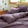 コーディネートイメージ(ディープバイオレット)<br>※商品はボックスシーツです。