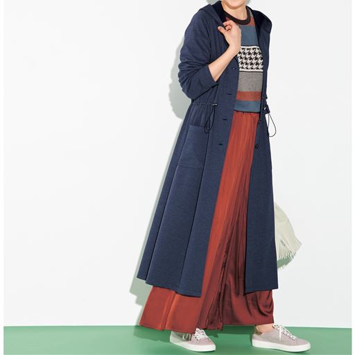 デニム調モッズコート トールサイズ セシール Cecile