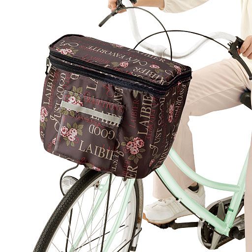 お洒落柄の2段式カゴカバー セシール Cecile