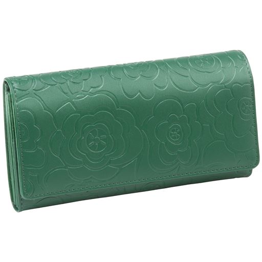 バラ柄ガバッと開く財布 セシール Cecile