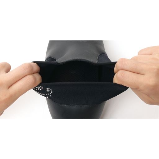 履き口のびのびショート丈レインブーツ セシール Cecile