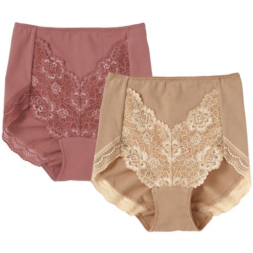 ショーツガードル 色違い2枚組 超ソフトタイプ セシール Cecile