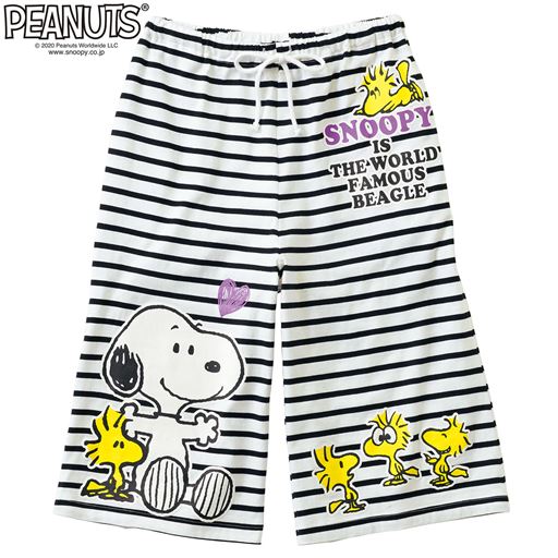 コットン100 ハーフパンツ Snoopy セシール Cecile