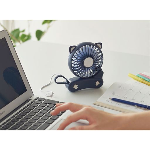 2way猫型ハンディファン セシール Cecile 2way猫型ハンディファン セシール Cecile