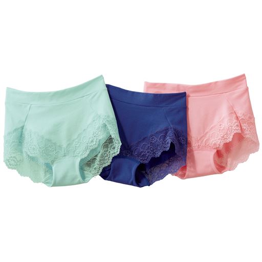 (左から)ペールミント、ネイビーブルー、スィートピンク