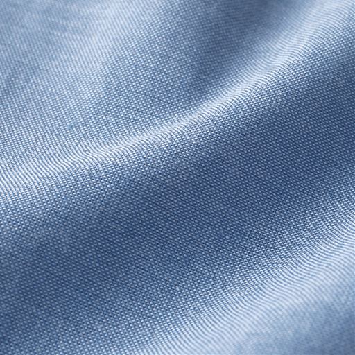 リラックスPoint! やわらかで気持ちいいコットン100%。霜降りのやさしい風合いのシャンブレー生地。 汗をかいてもベタつきにくく、肌あたりも肌ばなれも良い素材です。 綿100%(本体)