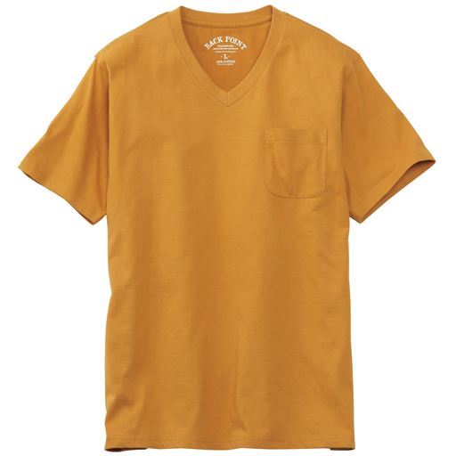 【男女兼用】綿100%VネックTシャツ(半袖)