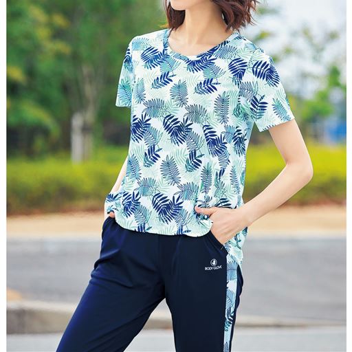 半袖プリントtシャツ Body Glove 吸汗速乾 耐塩素 Upf50 セシール Cecile