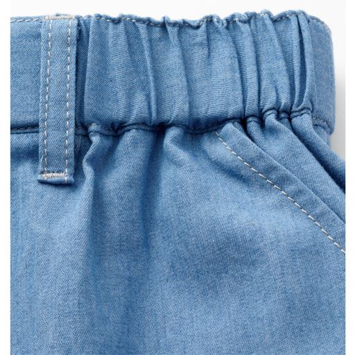 ライトデニムクロップドパンツ セシール Cecile ライトデニムクロップドパンツ セシール Cecile