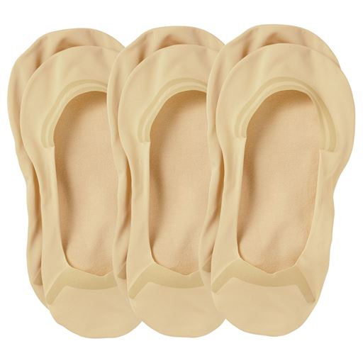 ココピタ脱げにくいフットカバー 同色3足組 浅履きタイプ セシール Cecile