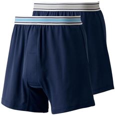 2枚組 吸汗・速乾ニットトランクス(ハニカムメッシュ素材)