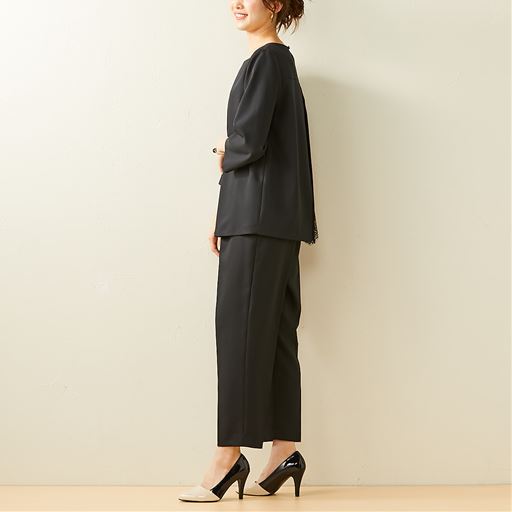 セットアップスーツ 洗濯機ok ぽっちゃりさんサイズ セシール Cecile セットアップスーツ 洗濯機ok ぽっちゃりさんサイズ セシール Cecile