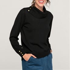 おすすめ黒タートルネックセーター 通販 セシール Cecile